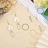 CHGCRAFT 150Pcs 3 Colors Brass Linking Rings KK-CA0002-59-6