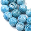 Natural Gemstone Hemimorphite Round Beads Strands G-L145-14mm-01-2