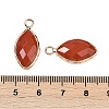 Natural Red Jasper Faceted Pendants G-G193-01G-02-3