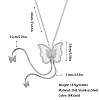 Bohemian Style 304 Stainless Steel with Acrylic Lariat Necklaces for Women FS-WG34D78-06-1