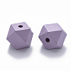 Painted Natural Wood Beads WOOD-Q040-020B-A04-2