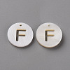 Natural Freshwater Shell Pendants SHEL-Q311-008F-1