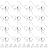 SOFPLATE 28Pcs Bowknot Shape Brass Earring Hook DIY-SP0001-06P-1