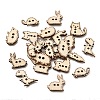 2-Hole Animal Theme Wood Buttons WD-CBA9CDE-02A-1