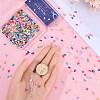 800Pcs 10 Styles 2-Hole Baking Paint Glass Seed Beads SEED-SC0001-44A-3