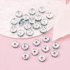 Brass Grade A Rhinestone Spacer Beads RB-A014-Z8mm-03S-2