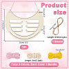 1Pc Arch/Cat Shape Wood Wall Mounted Jewelry Organizer DIY-PH0022-99B-2