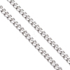 2.5MM 304 Stainless Steel Curb Chain Slider Bracelet Making AJEW-JB01455-3