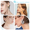 32Pcs 16 Style Ion Plating(IP) 304/201 Stainless Steel Stud Earring Findings STAS-ME0001-38-5