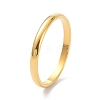 2mm Polished Plain Dome Finger Ring for Girl Women RJEW-C012-05A-G-3