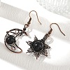 Natural Obsidian Dangle Earrings G-H359-07R-08-1
