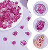 Fuchsia Transparent Acrylic Beads TACR-AR0001-28-5