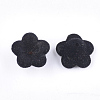 Flocky Acrylic Bead Caps X-OACR-T005-02-01-2