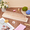 Rectangle Wooden Weaving Loom Kit TOOL-WH0155-192-5