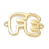 Hollow Brass Connector Charms KK-CBAE532-01K-G-1