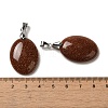 Synthetic Goldstone Pendants G-Z055-03P-24-3