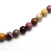 Natural Mookaite Round Beads Strands G-O047-12-6mm-2