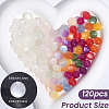 120Pcs Opaque UV Reactive Beads RESI-PA0001-35E-2