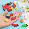 24Pcs 12 Style EPMC Resin Mini Imitation Vegetables Decoration MIMO-FG0001-01-3