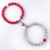 8mm Round Gemstone Beaded Bracelets GW1504-8-1