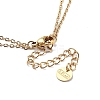 Golden 304 Stainless Steel Cable Chains Double Layer Necklace NJEW-Z027-01B-3