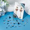 16Pcs 8 Style 304 Stainless Steel Ball Stud Earring Findings STAS-UN0028-27-3