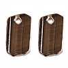 Natural Tiger Eye Pendants G-N0326-61G-2