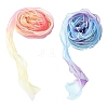 20M 2 Colors Polyester Gauze Ribbon OCOR-YW0001-20B-1
