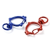 Spray Painted Alloy Swivel Lobster Clasps PALLOY-K004-04-2