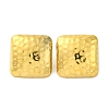 Ion Plating(IP) 304 Stainless Steel Square Stud Earrings EJEW-D281-28G-1