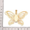 Butterfly Rack Plating Alloy Pave Imitation Turquoise Resin Pendants FIND-N005-47G-3