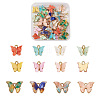 Craftdady 44Pcs 11 Colors Alloy Pendants RESI-CD0001-03-1