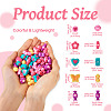  75Pcs 5 Style Opaque Acrylic/Resin Beads DIY-TA0004-29-14