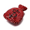 Handmade Polymer Clay Rhinestone Beads CLAY-Z006-04C-2