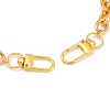 3Pcs Moon Eye Alloy Enamel with Rhinestone Charm Aluminum Cable Chain Bag Decorative Chains HJEW-NB00285-3