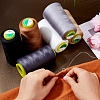 6Rolls 6 Colors Polyester Machine Embroidery Threads SENE-DC0001-02-3