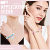 24Pcs 3 Colors Brass European Style Bracelet Making MAK-PA0001-01-5