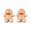 Christmas Theme Opaque Resin Cabochons CRES-N021-117-2