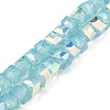 Baking Painted Glass Beads Strands DGLA-D001-05E-1