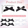 60Pcs 2 Colors Satin Brooches JEWB-SC0001-84-2