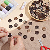 120Pcs Coconut Buttons COCO-CY0001-02-4