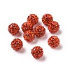 Polymer Clay Rhinestone Beads X-RB-K050-10mm-C10-1