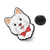Samoyed with Red Bowtie Alloy Enamel Pins AL-CBA6DDE-03C-3
