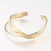 Brass Cuff Bangle X-BJEW-P168-B05-1