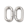 Non-Tarnish 304 Stainless Steel Spring Gate Ring X-STAS-Q215-54P-1