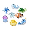 Luminous  Marine Animal Opaque Resin Cabochons RESI-Z052-01-2