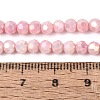 Anti-Tarnish Electroplate Glass Beads Strands EGLA-T021-4mm-15-04-4