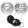 CREATCABIN Pocket Hug Token Long Distance Relationship Keepsake Keychain Making Kit DIY-CN0002-67J-1