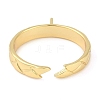 Brass Cuff Finger Ring Settings KK-L219-15E-G-3