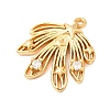 Brass Micro Pave Cubic Zirconia Pendants KK-F916-16G-2